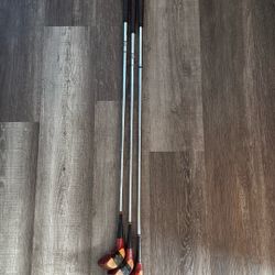 Wooden Golf Clubs 4 And 5 Wood Are Spalding Top flight And 3 Wood Is Wilson 