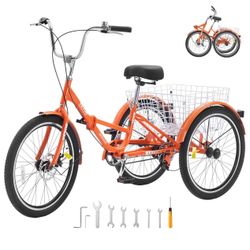 VEVOR Folding Adult Tricycle - Brand New in Box