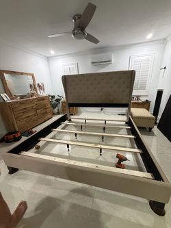 King size bed frame