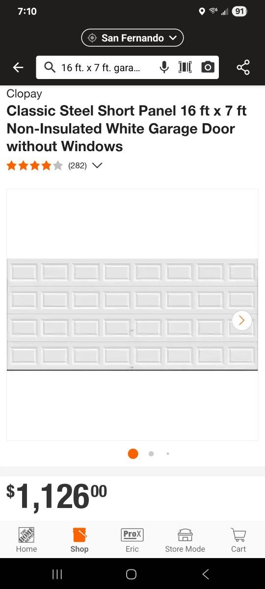Garage Door 16x7