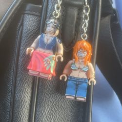 Lego Type Key~chains One Piece & 0ver 1OO characters To Choose From 