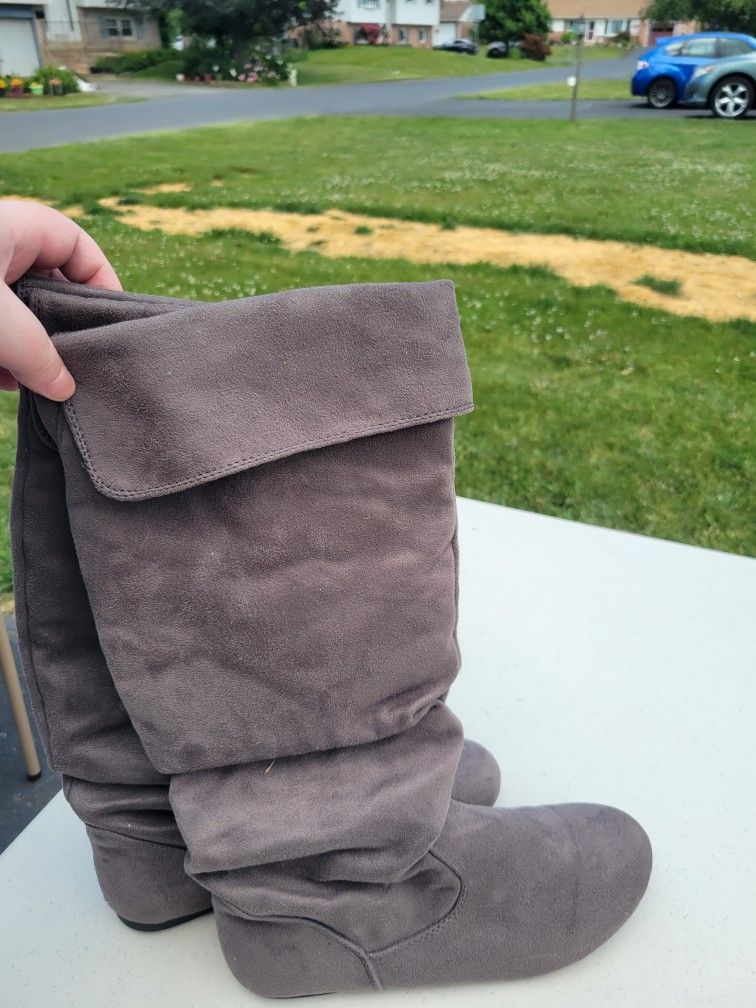 Gray Boots Women's