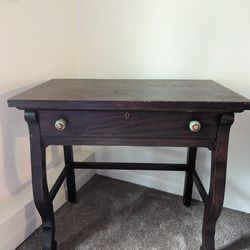 Small Antique Table With Drawer