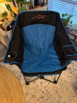 WIND FAIR Oversized Padded Camping Chair Heavy Duty