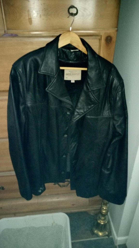 Men's Guess Leather Jacket