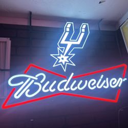 Spurs Sign Opti Neon ( LARGE ) Budweiser 