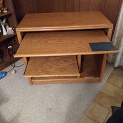 COMPUTER DESK OAK