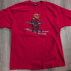 Vintage 1993 Ralph Lauren Polo Ski Bear Single Stitch Tee