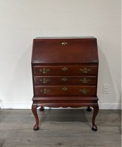 Mahogany Queen Anne Secretary Desk