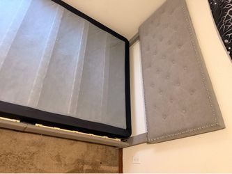 Full size bed frame and box spring
