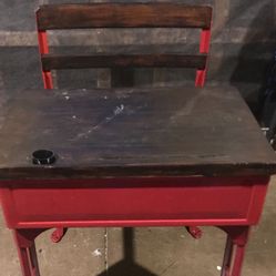 Antique School Desk