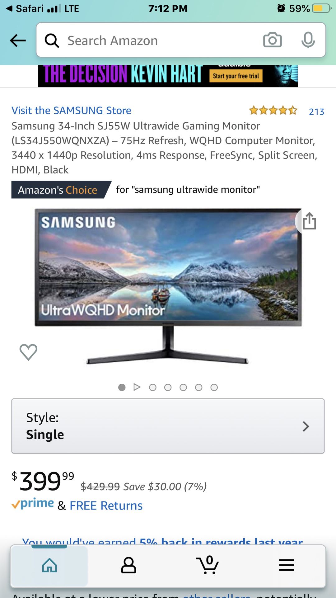 Samsung 34” UltraWide QHD 4k Monitor!!!