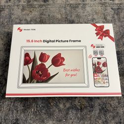 64GB 15.6" Frameo Digital Picture Frame WiFi, Large Electronic Photo Frames (Brand New)