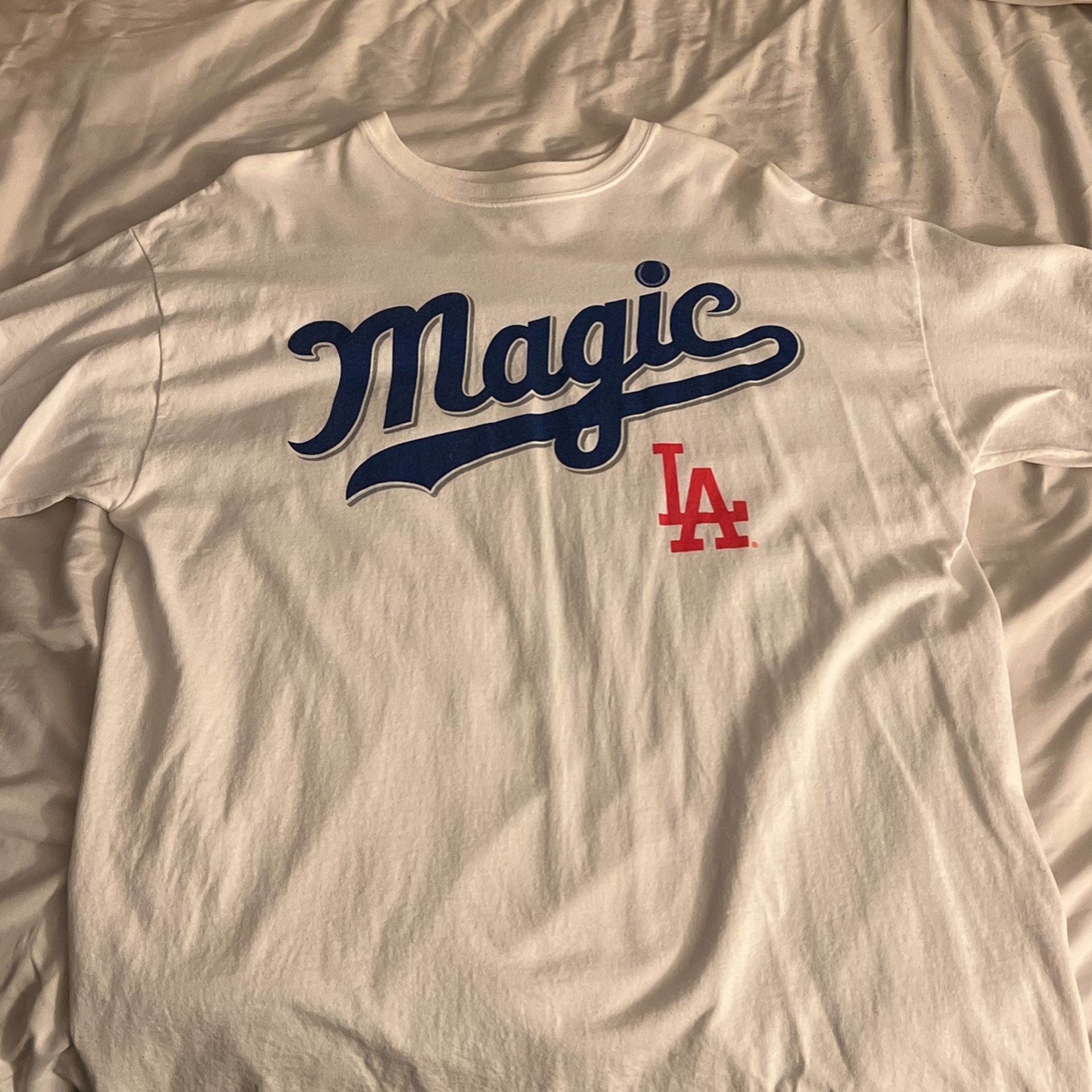 Magic Johnson LA Dodgers Shirt Size XL