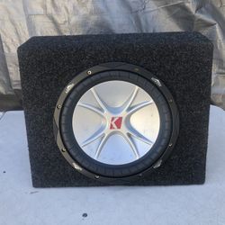 12 Inch Kicker CVR Subwoofer With Truck Style Box 