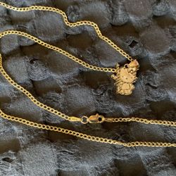 14k Chain With Hello Kitty 