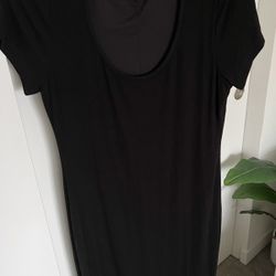 Black maxi dress