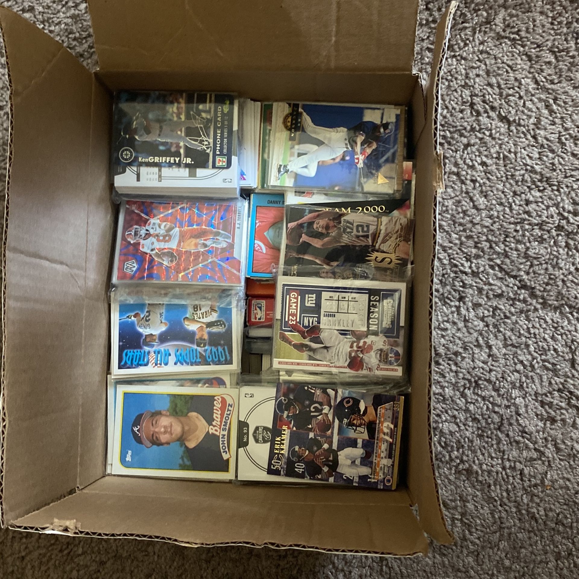 Box Of Sports Cards 