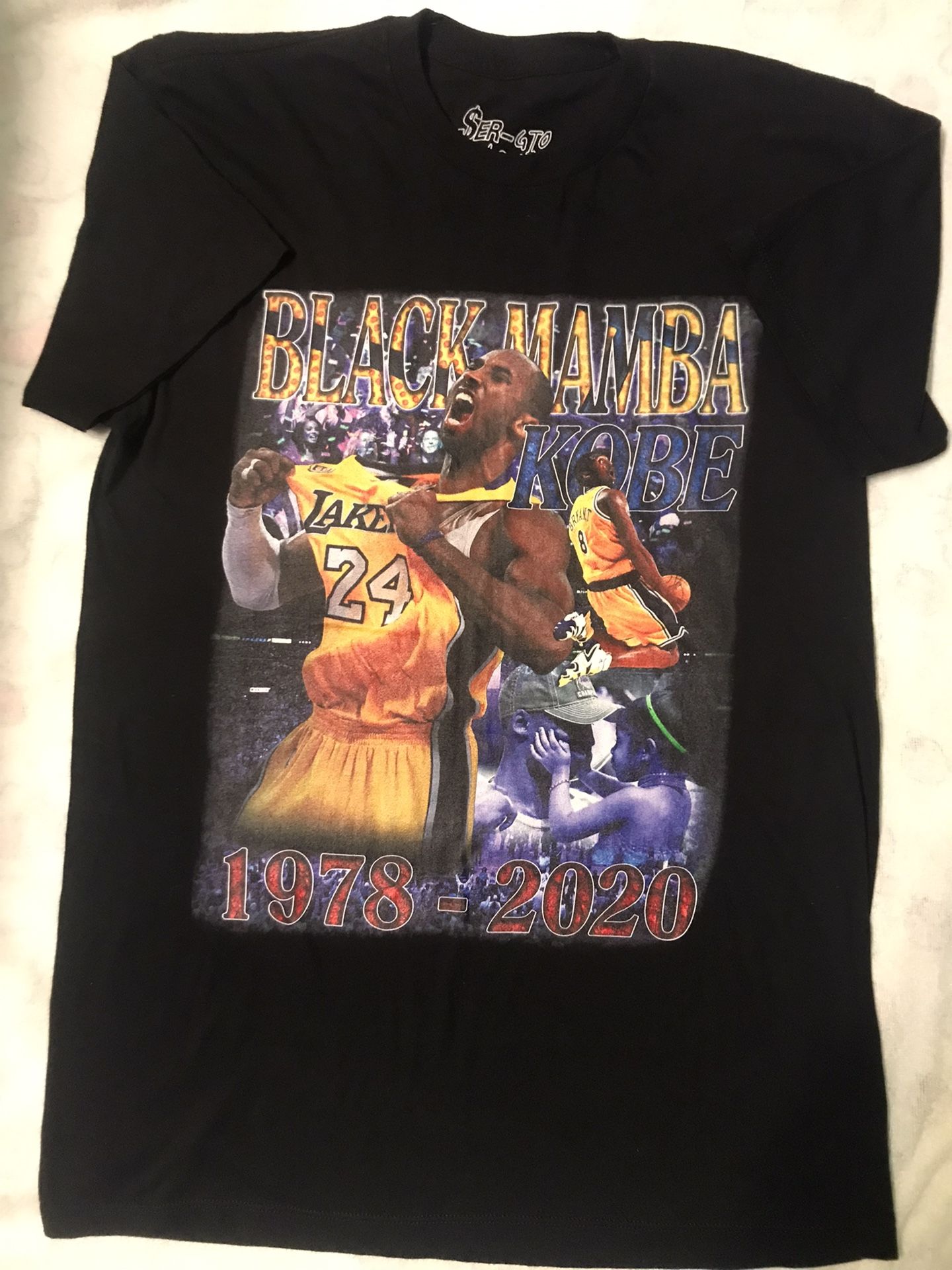 Sergio Calabasas Black Mamba Kobe Bryant Like New Size M