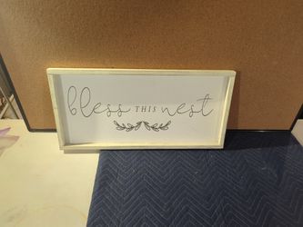27" X 13" Bless This Nest Picture 