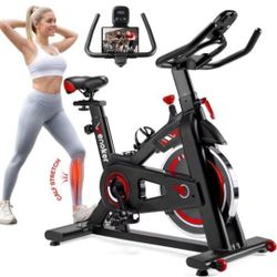 Brand New! Exercise Bike Indoor Cycling Bike/Stationary Bike for Home, Indoor Bike with Silent Belt Drive, Heavy Flywheel and LCD 