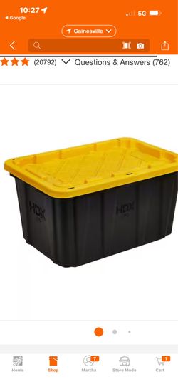 27 gallon bin with lid