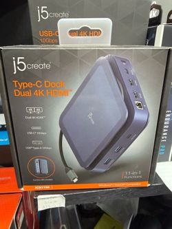 Type C- Dock Dual 4K HDMI