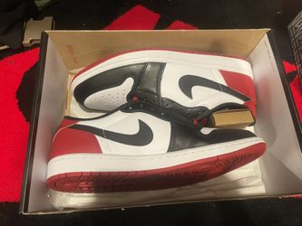 Nike Air Jordan 1 Low Black Toe Sz8.5 