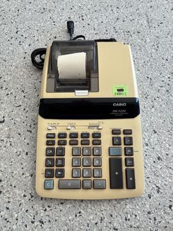 CASIO DR-T220 Thermal Printer 12-Digit. Pre Owned. Works. Good Condition.