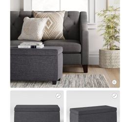 Double Storage Ottoman 