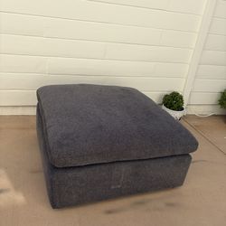 Large Gray Blue Ottoman Coffee Table 