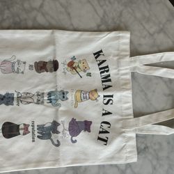 Taylor Swift Custom Tote Bag - Karma is a Cat with all 12 albums (14x15’)/