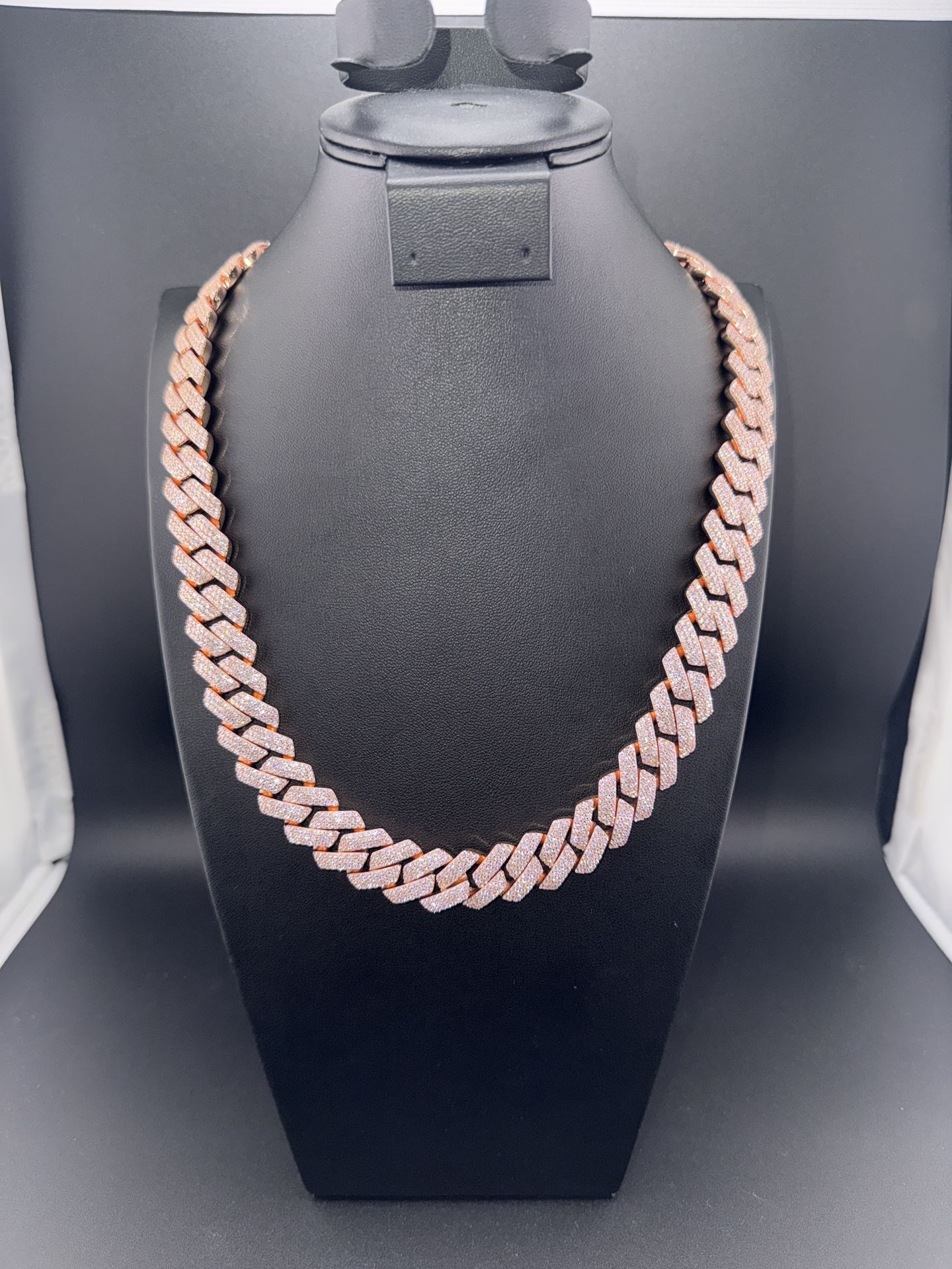 14mm rose gold cuban chain 22 inch