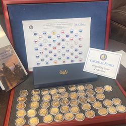 Us Statehood 24k Gold  Plated Coins 