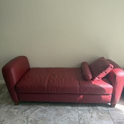 Red Leather Couch