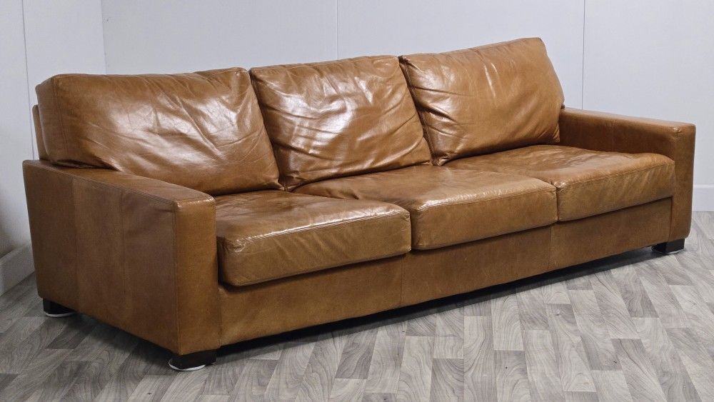 Pottery Barn Turner Leather Sofa - I WILL DELIVER