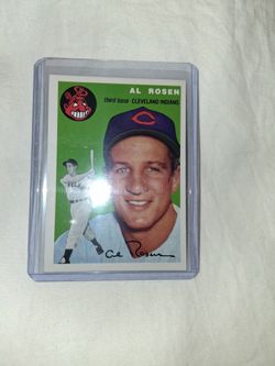 Al Rosen, T.C.G. Card Signed, # 15 Baseball Archives