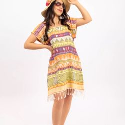 Cover Up-Luxury Peshtemal Short Robe Swimsuit Beach Coverups for Spa Pool