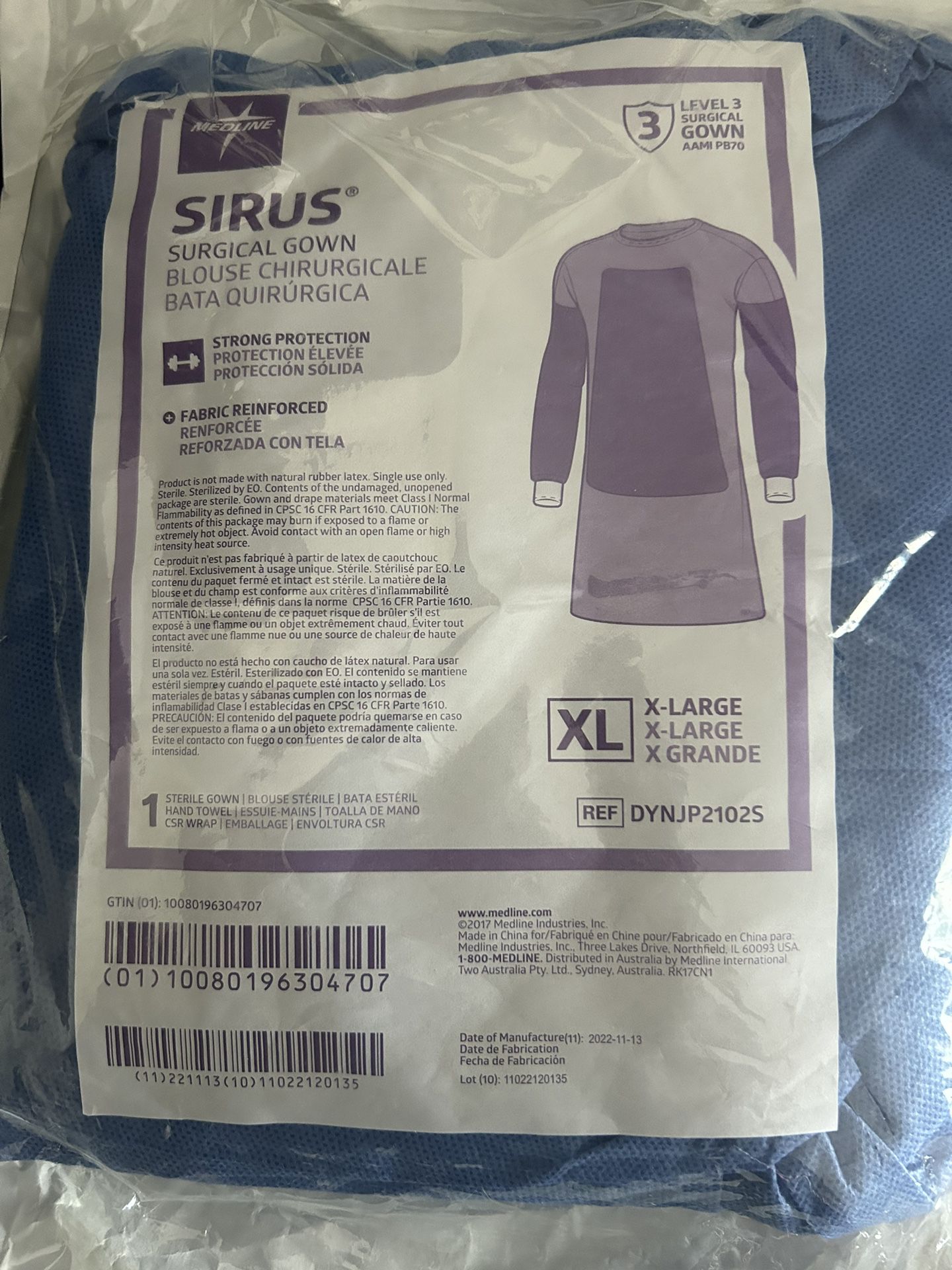 XL Sterile Surgical Gowns (5)