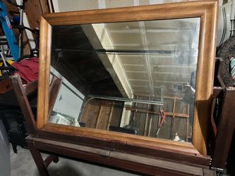 Wood mirror