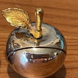 Vintage Silver-plated Apple Place Card Holders 