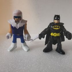 Fisher-Price Imaginext DC Super Friends Captian Cold And Batman Action Figures 