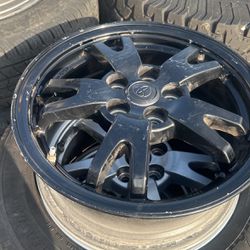 Set Of 4  Prius 15” Wheels Black Finish Some Minor Scratches 