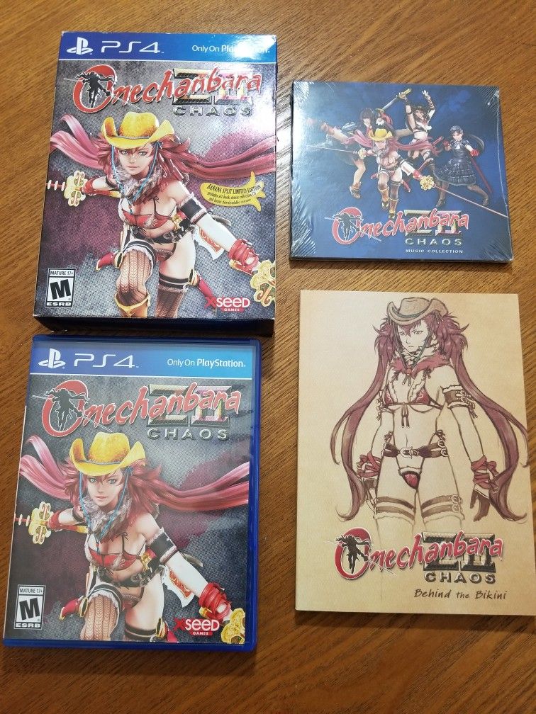 Onechanbara Chaos Playstation 4 Box Set *NO GAME*