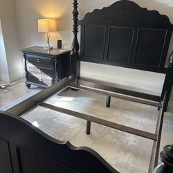 Queen size bedroom, set wood and marble