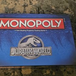 Monopoly: Jurassic World (2015) Brand New Factory Sealed Excellent Box Condition!!