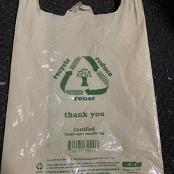 Hdpe Certified double layer reusable bags 400 bags 21 lbs