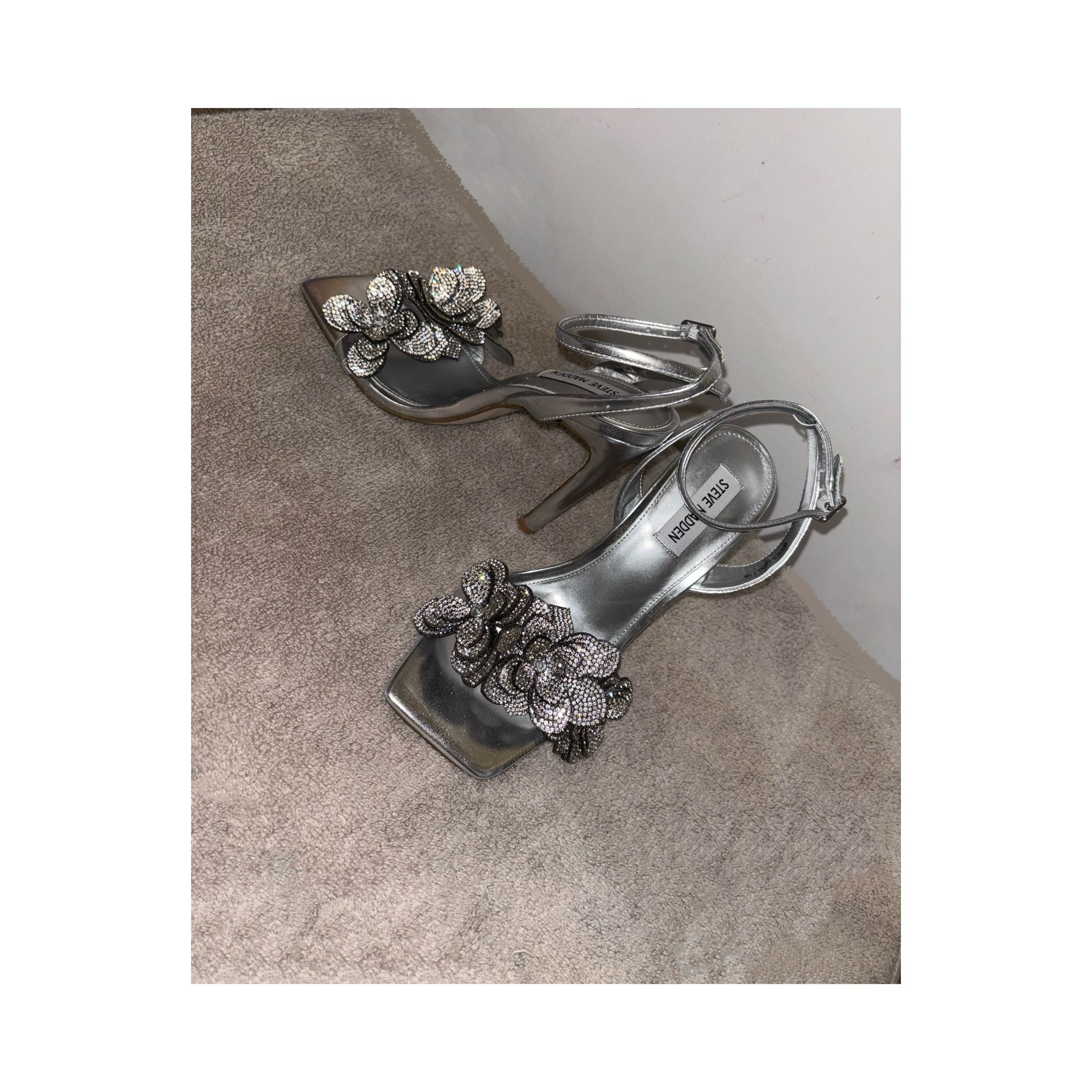 Steve Madden Women's Silver Sandals