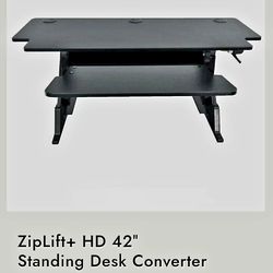 Standing desk converter