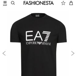 Playera Armani Small Black